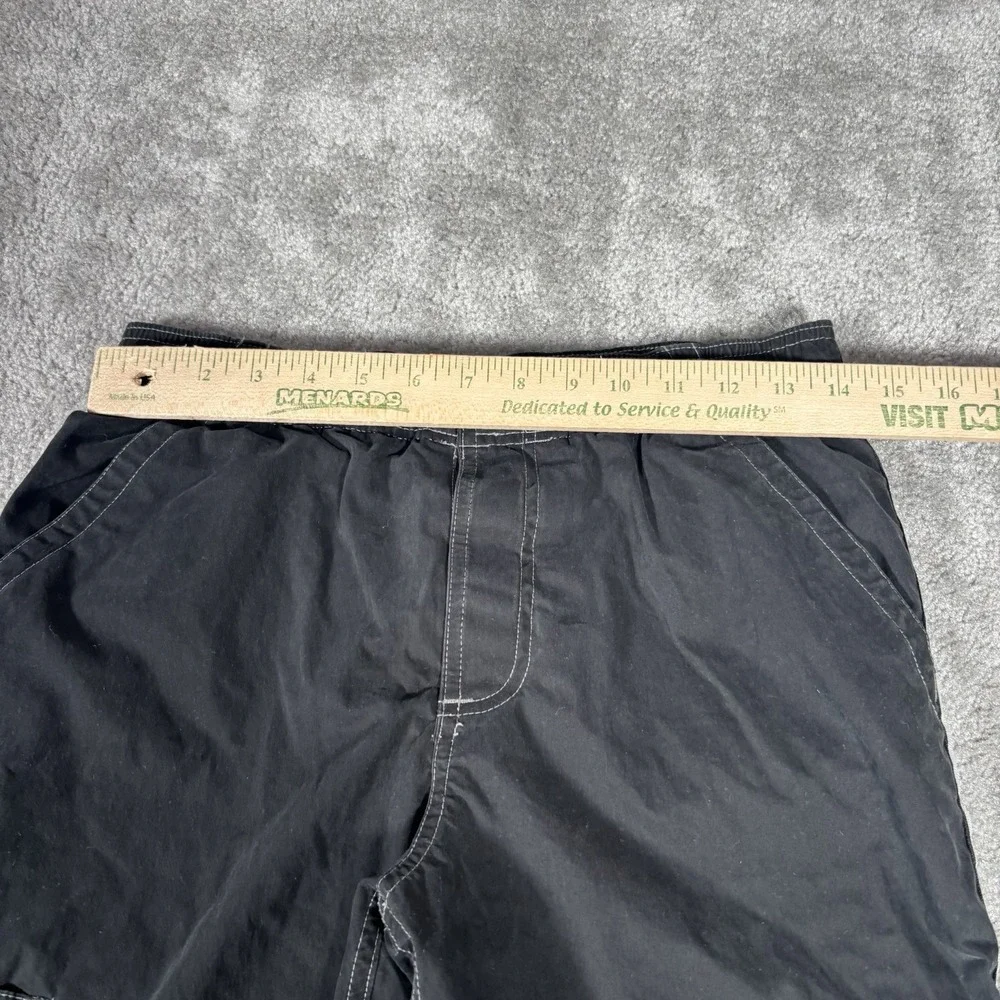 Vintage Old Navy Pants Youth Boys 16 Black Convertible Cargo Lined Skater 2002